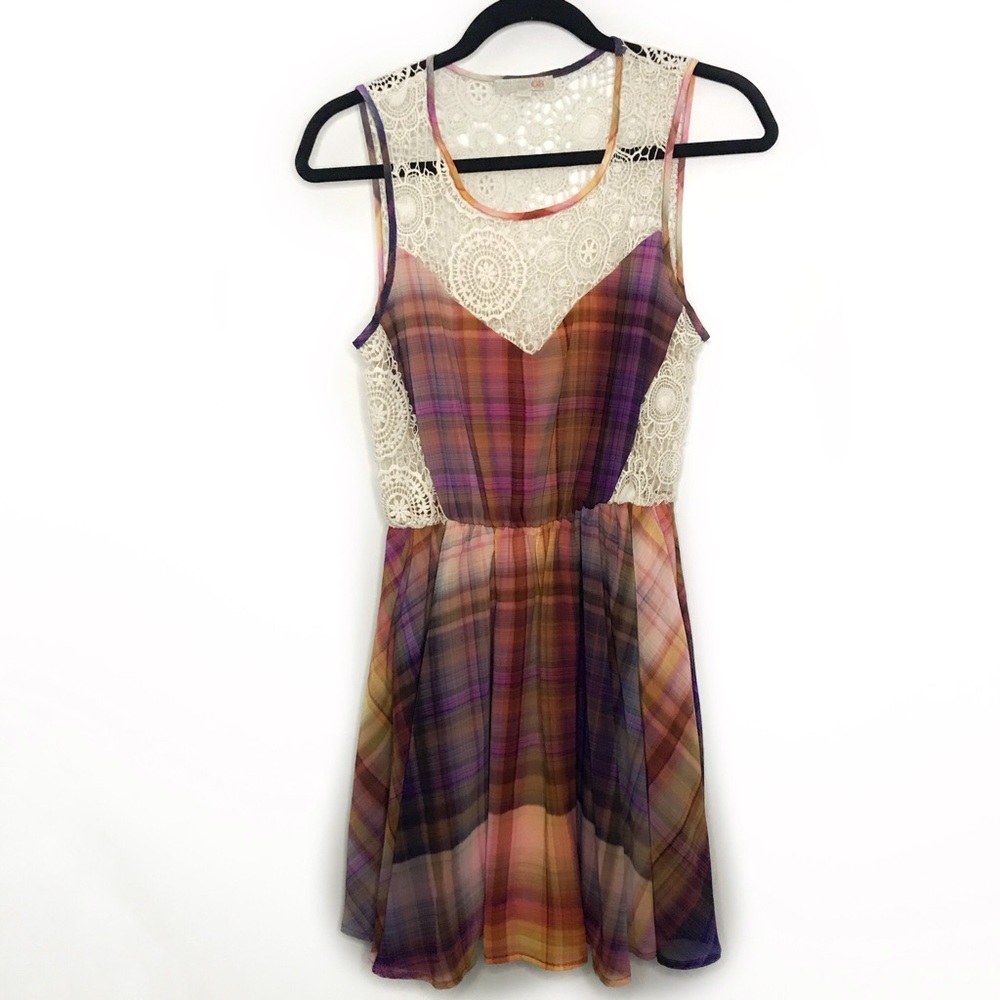 Gianni Bini Colorful Lace Dress